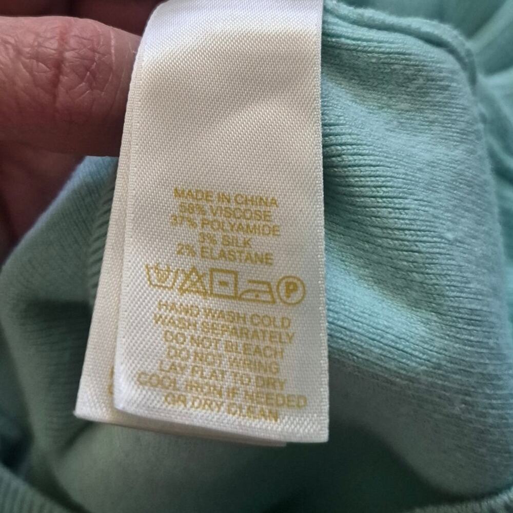 Kate Spade New York Romantic Mint Green Bow Sweater Top - Picture 3 of 5